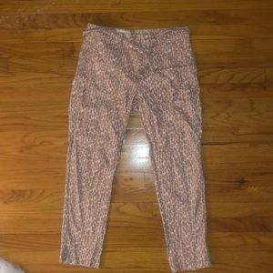 Anthropologie cheetah print jeans.